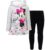 Disney Minnie Mouse Fleece Pullover Crossover Hoodie and Leggings Outfit Set Infant to Big Kid Sizes (12 Months – 14-16) by Disney