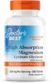 Doctor’s Best High Absorption Magnesium Glycinate Lysinate Supplement – 100% Chelated for Maximum Absorption – Magnesium for Sleep and Muscle Relaxation – 200 Mg Per Serving -… by Doctor’s BEST