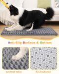 Dog Bed for Crate High Resilience Foam Crate Pad Mat for Medium Large Dogs Washable Anti-Slip,35" x 22",Dark Gray by WAYIMPRESS