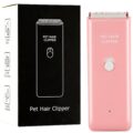 Dog Cat Home Hair Waterproof Clipper Portable Electric USB Rechargeable Pet Grooming Tools Low Noise Shaver Cordless Trimmer for Small and Large Pets by Grimgrow
