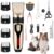 Dog Grooming Kit & Paw Trimmer-Low Noise Electric Quiet Clippers Set, Rechargeable Cordless Pet Hair Clippers for Thick Coats with Scissors & Trimmer -Professional Grooming… by FurUlixty
