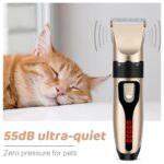 Dog Grooming Kit & Paw Trimmer-Low Noise Electric Quiet Clippers Set, Rechargeable Cordless Pet Hair Clippers for Thick Coats with Scissors & Trimmer -Professional Grooming... by FurUlixty