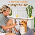 Dog Grooming Kit & Paw Trimmer-Low Noise Electric Quiet Clippers Set, Rechargeable Cordless Pet Hair Clippers for Thick Coats with Scissors & Trimmer -Professional Grooming... by FurUlixty