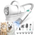 Dog Grooming Kit, Pet Grooming Vacuum with Pet Clipper Nail Grinder, Dog Hair Vacuum with 6 Pet Grooming Tools for Dogs Cats Shedding Grooming by 8VR