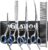 Dog Grooming Scissors Kit with Safety Round Tips, GLADOG Professional 6 in 1 Grooming Scissors for Dogs, Sharp and Heavy-duty Dog Grooming Shears for Dogs Cats Pets by GLADOG