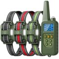 Dog Training Collar with Remote, 2600FT Range, 4 Training Modes Beep, Shake, Safe Shock, LED Light, Rechargeable IPX7 Waterproof for All Breeds Sizes, with Three Receiver… by Heaflex