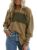 Dokotoo Long Sleeve Tops Oversized 2025 Trendy Round Crew Neck Casual Color Block Womens Shirts Blouses by Dokotoo