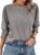 Dokotoo Women’s 2025 Fashion Tops 3/4 Sleeve T-Shirts Cute Crewneck Basic Business Tees Blouses by Dokotoo