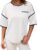 Dokotoo Women’s Fashion Casual Colorblock Half Sleeve Tops Crewneck Soft Knit Stretchy Workout T Shirts with Pocket by Dokotoo