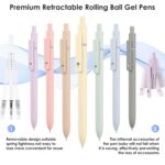 Donyang Gel Pens, 7pcs 0.5mm Cute Black Ink Fine Point Pens With Smooth Writing, Quick Dry Pen For Journaling, Teacher Work Desk Accessories Office School Supplies for Men Women... by Donyang