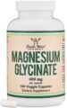Double Wood Supplements Magnesium Glycinate 400mg | 180 Capsules | Sleep, Muscle, & Heart Support | Vegan, Third Party Tested, Gluten Free, Non-GMO by Double Wood Supplements