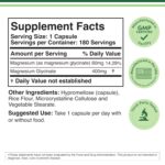 Double Wood Supplements Magnesium Glycinate 400mg | 180 Capsules | Sleep, Muscle, & Heart Support | Vegan, Third Party Tested, Gluten Free, Non-GMO by Double Wood Supplements