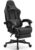 Dowinx Gaming Chair Fabric with Pocket Spring Cushion, Massage Game Chair Cloth with Headrest, Ergonomic Computer Chair with Footrest 290LBS, Black by Dowinx