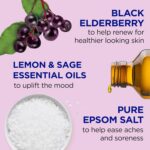 Dr Teal's Body Wash with Pure Epsom Salt, Black Elderberry with Vitamin D & Essential Oils, 24 fl oz by Dr Teal's