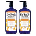 Dr Teal’s Body Wash with Pure Epsom Salt, Glow & Radiance with Vitamin C & Citrus Essential Oils, 24oz (Pack of 2) by Dr Teal’s