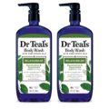 Dr Teal’s Body Wash with Pure Epsom Salt, Relax & Relief with Eucalyptus & Spearmint, 24 fl oz (Pack of 2) by Dr Teal’s