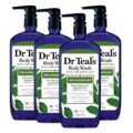 Dr Teal’s Body Wash with Pure Epsom Salt, Relax & Relief with Eucalyptus & Spearmint, 24 fl oz (Pack of 4) by Dr Teal’s