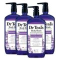 Dr Teal’s Body Wash with Pure Epsom Salt, Soothe & Sleep with Lavender, 24 fl oz (Pack of 4) by Dr Teal’s
