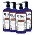 Dr Teal’s Body Wash with Pure Epsom Salt, with Coconut Oil, 24 fl oz (Pack of 4) by Dr Teal’s