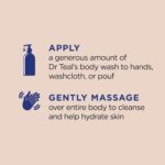Dr Teal's Body Wash with Pure Epsom Salt, with Shea Butter & Almond Oil, 24 fl oz (Pack of 4) by Dr Teal's