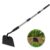 Draw Hoe Garden Tool, Heavy Duty Garden Hoes for Weeding Long Handle, Easy Stand Up Scraping Weeder Tool for Garden, 5.5 FT Adjustable Weed Hoe with 6-inch Wide Welded Blade by MANXRKUI