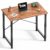 DUMOS 32 in Small Computer Desk for Home Office, Modern Study Work Table Simple Style for Bedroom, Writing Desks with X-Shaped Reinforcement, Rust by DUMOS