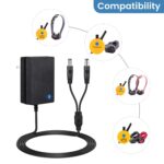E Collar Charger for Mini Educator 300 400 ET-300 ET-400 Dog Training Collars, Shock Collar Dual Lead Charging Cable Power Adapter Cord by YEAOI
