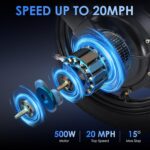 E14 E Bike Electric Bike for Adults 500W Motor, Folding Ebike 14", 48V 10Ah Removable Battery UL 2849 Certified, 30 Miles PAS Range, Mini E Bikes for Teens by RPINT