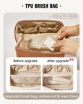 EACHY Travel Makeup Bag,Large Capacity Cosmetic Bags for Women,Waterproof Portable Pouch Open Flat Toiletry Bag Pattern Makeup Bag by EACHY
