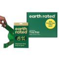 Earth Rated Dog Poop Bags with Handles Value Pack, Easy Tie and Guaranteed Leakproof, Unscented, 600 Handle Bags by Earth Rated