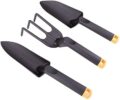 Edward Tools Garden Hand Tools Set Fiber Composite – Garden Trowel, Transplanter and Cultivator – Extra Strength Nylon Fiberglass – Lightweight but Stronger Than Steel -… by Edward Tools