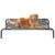 EHEYCIGA Elevated Dog Cot Beds for Large Dogs, Raised Outdoor Dog Hammock, Lifted Pet Platform with Frame and Washable Waterproof Cooling Teslin Mesh and Anti-Slip Feet, 43×26 inch by EHEYCIGA