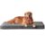 EHEYCIGA Orthopedic XL Dog Beds for Extra Large Dogs with Removable Washable Cover for Crate, Grey, 41×27 by EHEYCIGA