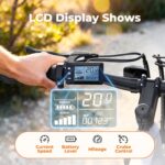 Electric Bike, 1000W/750/500W Peak Motor, 20MPH & 60/55 Miles, 26''/20'' Tires, Removable Battery, 7/5 Speed E-Bike, Dual Disc Brakes, Shock Absorber, Commuting Electric Bicycle... by Fcgeoi