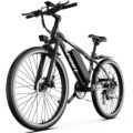 Electric Bike for Adults, 1500W Peak Mountain Ebike with 28 MPH, 65 Miles Range, 7 Speeds, 48V 10Ah Removable Battery Ebike, 26″ Electric Bicycle for Commute by ASKGO