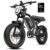Electric Bike for Adults – 20 x 4 Inch Fat Tire, 750W/Peak 1500W Motor, 48V15AH Detachable Battery, 4 Riding Modes Electric Dirt Bike, 7 Speed Electric Motorcycle, 28MPH UL 2849… by HiKeep