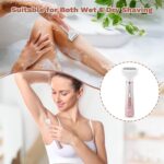 Electric Razors for Women, 5 in 1 Bikini Trimmer for Women, Wet/Dry Electric Shaver, Painless Womens Razor Shavers, Facial Hair Removal for Face Nose Eyebrow Arms Armpit Legs... by Psmicor