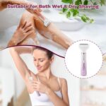 Electric Shavers Razors for Women, 5 in 1 Bikini Trimmer for Women, Wet/Dry Womens Electric Shaver Razor, Face Shaver for Face Nose Eyebrow Arms Armpit Legs Pubic Area, Facial... by Psmicor