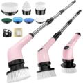 Electric Spin Scrubber Upgraded Battery with Extra-Long Runtime, IPX7 Waterproof Power Cleaner with 7 Brush Heads, 2 Speeds Adjustable Long Handle for Bathroom, Floor, Shower,… by EYEFEAT