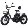 Electric Tricycle for Adults, 750W(Peak 1350W), 48V13Ah Ebike, 20″x4.0″ Aluminum Folding Fat Tire 3 Wheel Electric Trike, Max 20MPH Hydraulic Brake, Rear Motor Differential by NARRAK