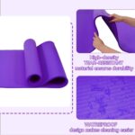 Elevon 1/2-Inch Extra Thick Yoga Mat with Knee Pad, High Density Non-Slip Exercise Mat for Pilates, Stretching & Workouts, Includes Carrying Strap by Elevon