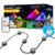 Enbrighten Vibe Eternity Permanent Outdoor Lights for House, 150ft, 108 RGBWIC LEDs, Close Spacing, 33lm, Color Changing, Christmas, Eave Lighting, Smart App, Works with Alexa,… by Enbrighten