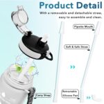 Enerbone Water Bottle, Leakproof BPA & Toxic Free, Motivational Water Bottle with Times to Drink and Straw, Fitness Sports Water Bottle with Strap for Office, Gym, Outdoor Sports by Enerbone