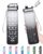 Enerbone Water Bottle, Leakproof BPA & Toxic Free, Motivational Water Bottle with Times to Drink and Straw, Fitness Sports Water Bottle with Strap for Office, Gym, Outdoor Sports by Enerbone