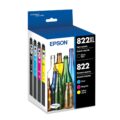 EPSON 822 DURABrite Ultra Ink High Capacity Black & Standard Color Cartridge Combo Pack (T822XL-BCS) Works with WorkForce Pro WF-3820, WF-3823, WF-4820, WF-4830, WF-4833, WF-4834 by Epson