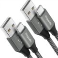 etguuds USB A to USB C Cable 6ft, 2-Pack, 3A Fast Charging Type C Charger Cord for iPhone 17 16 15 Pro Max 16e 17 Air, Samsung Galaxy S25 S24 S23 S22 S21 S20 A17 A16 A56 A55… by etguuds