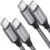 etguuds USB C to USB C Cable 3ft, 2-Pack 60W USBC to USBC Cord, Type C to C Charger Cable Fast Charging for iPhone 17 16 15 Pro Max Plus Air, Samsung Galaxy S25 S24 S23, for… by etguuds