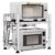 Extendable Microwave Oven Rack, Microwave Shelf Adjustable Over Microwave Stand Countertop 2-Tier Stainless Steel Organizing Rack with 4 Hooks for Kitchen Utensils Tableware… by Virvia