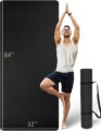 Extra Long & Wide Thick Yoga Mat for Tall Men & Women, 84” x 32” x 7mm Oversized Yoga Mat Double-Sided Non Slip, Pro TPE Yoga Mats with Strap by MRZZATA
