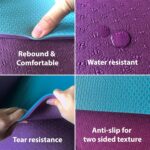 Extra Thick Exercise Yoga Mat with Strap - 2/5 Inch (10MM), Non-Slip Workout Mat for Yoga, Pilates, and Floor Exercises by Feetlu